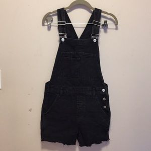 Black overalls
